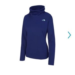The North Face novelty fleece lined glacier pullover, royal blue, medium